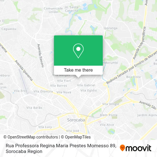 Rua Professora Regina Maria Prestes Momesso 89 map