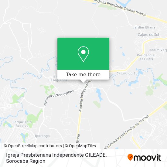 Igreja Presbiteriana Independente GILEADE map