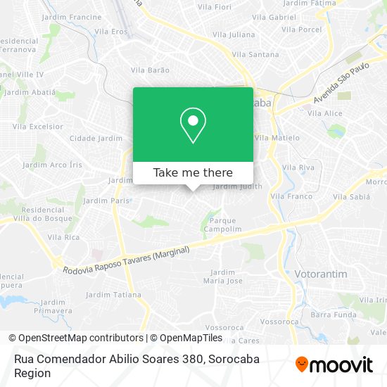 Rua Comendador Abilio Soares 380 map