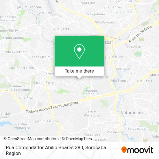 Rua Comendador Abilio Soares 380 map