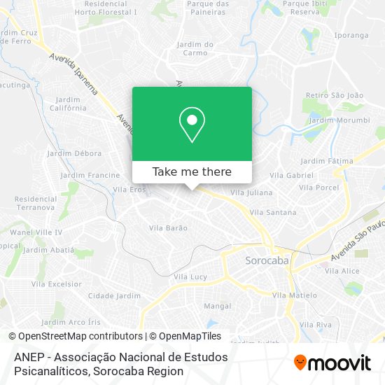 ANEP - Associação Nacional de Estudos Psicanalíticos map