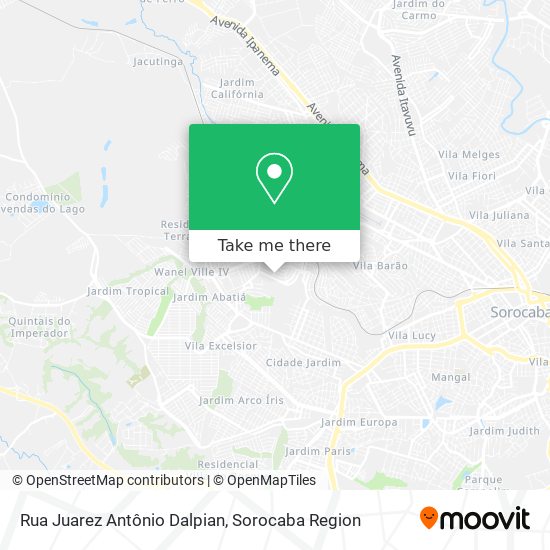 Mapa Rua Juarez Antônio Dalpian