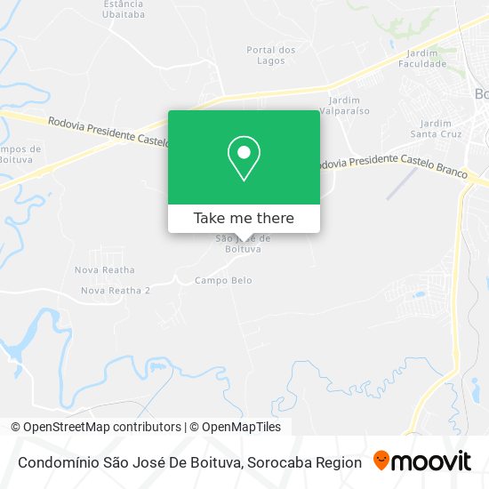 Condomínio São José De Boituva map