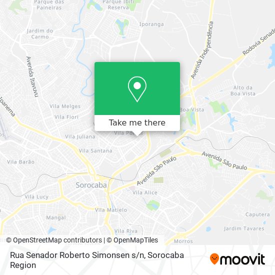 Rua Senador Roberto Simonsen s / n map