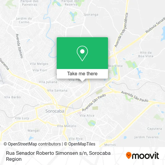 Rua Senador Roberto Simonsen s / n map