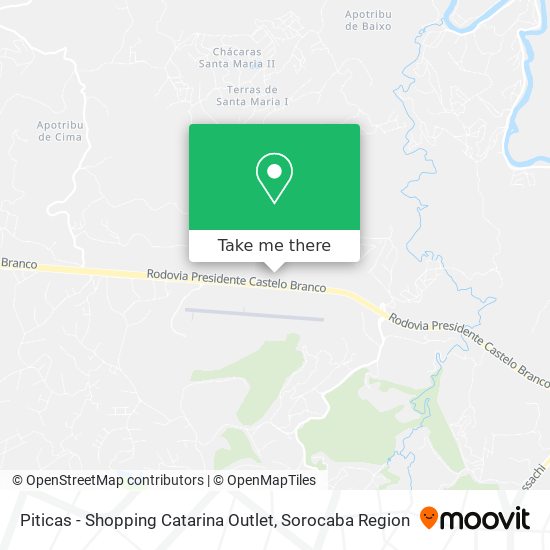 Mapa Piticas - Shopping Catarina Outlet