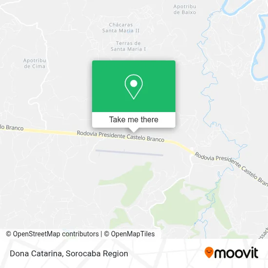 Dona Catarina map