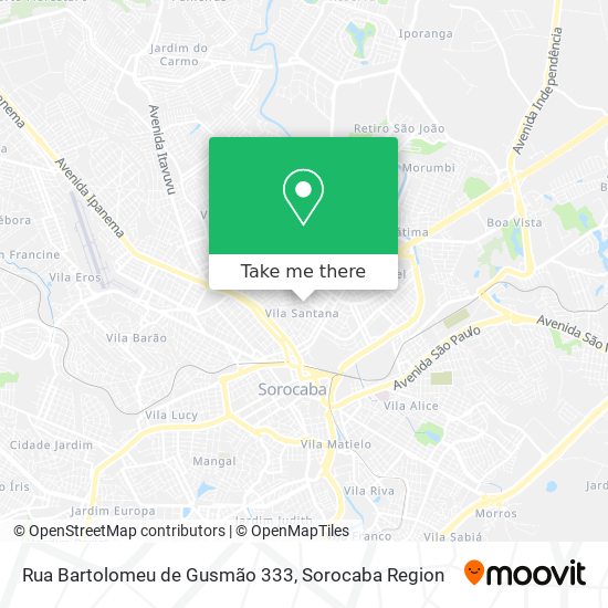 Rua Bartolomeu de Gusmão 333 map