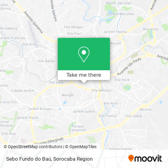 Sebo Fundo do Baú map