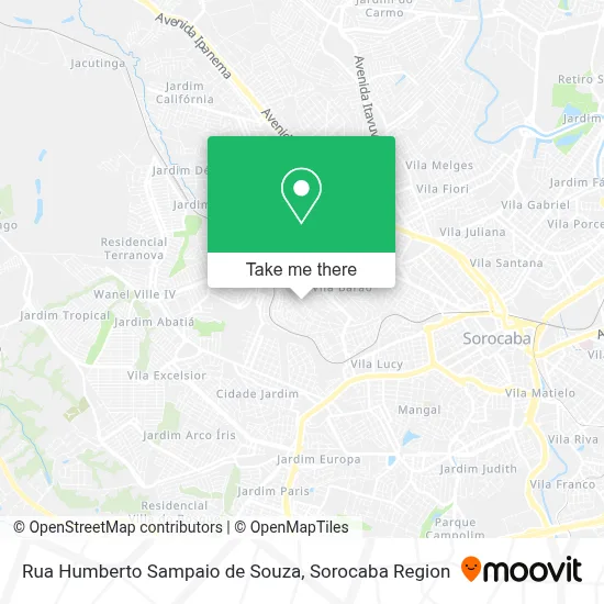 Rua Humberto Sampaio de Souza map