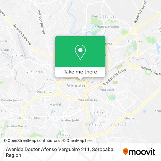 Avenida Doutor Afonso Vergueiro 211 map