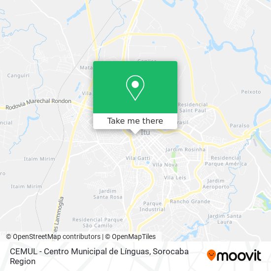 CEMUL - Centro Municipal de Línguas map