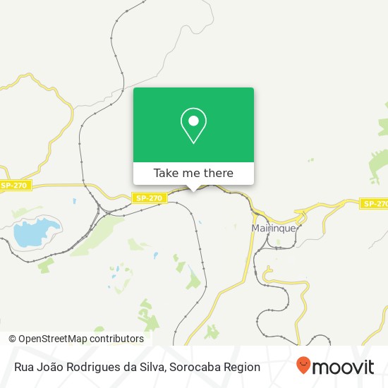 Rua João Rodrigues da Silva map