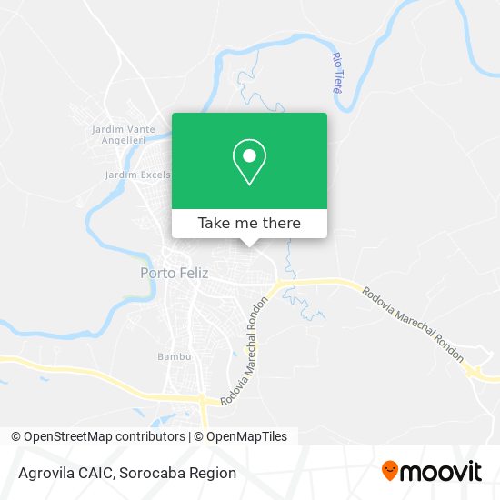 Agrovila CAIC map