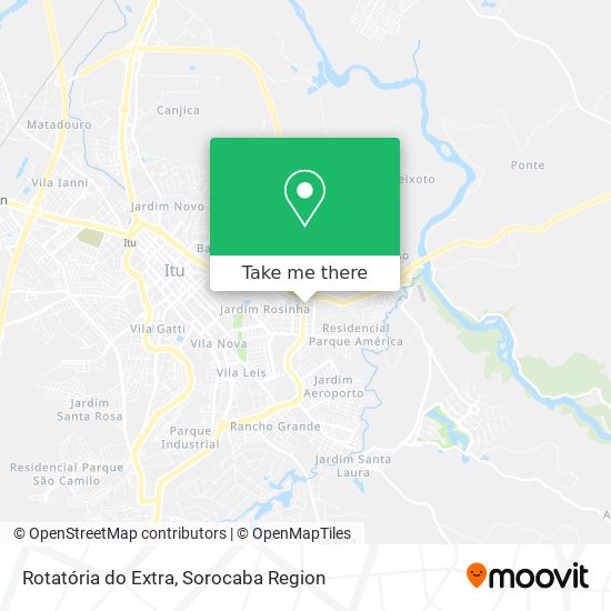 Rotatória do Extra map