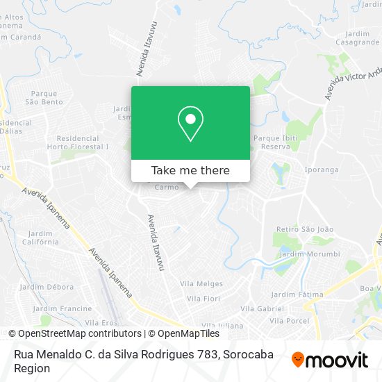 Rua Menaldo C. da Silva Rodrigues 783 map