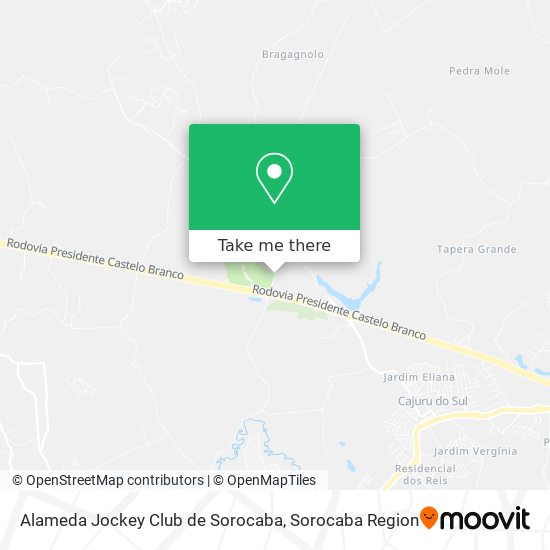 Mapa Alameda Jockey Club de Sorocaba