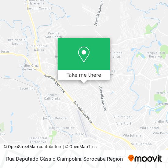 Rua Deputado Cássio Ciampolini map