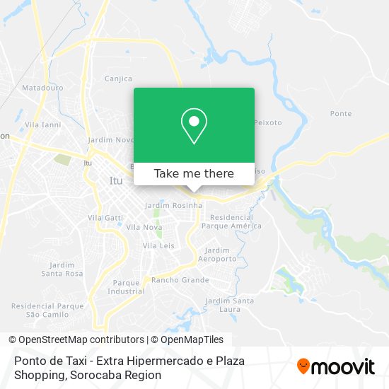 Ponto de Taxi - Extra Hipermercado e Plaza Shopping map