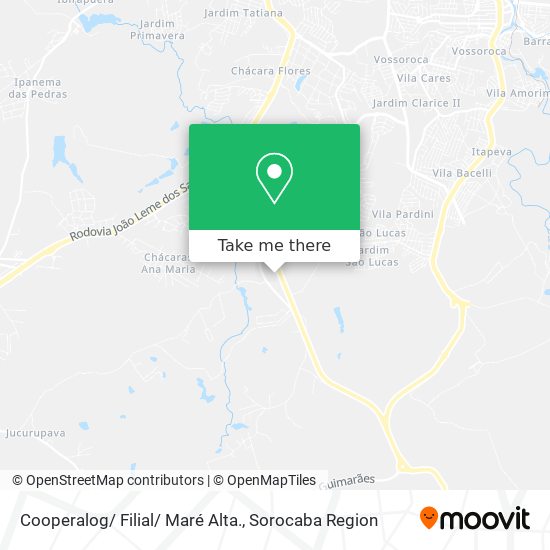 Cooperalog/ Filial/ Maré Alta. map