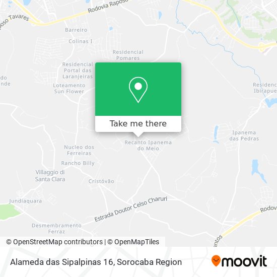 Alameda das Sipalpinas 16 map