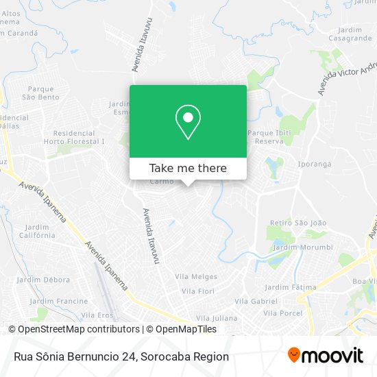 Mapa Rua Sônia Bernuncio 24