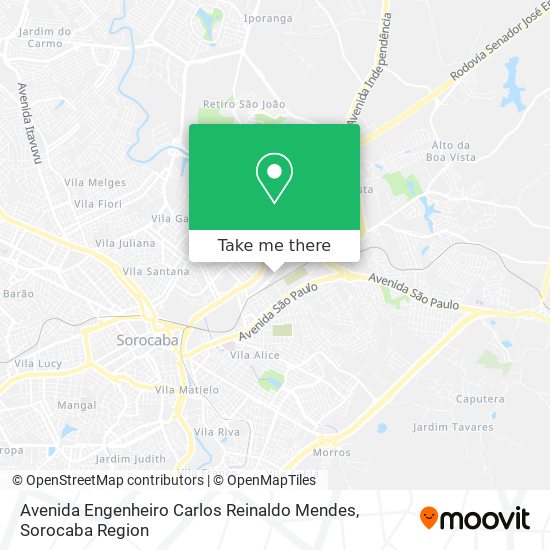 Mapa Avenida Engenheiro Carlos Reinaldo Mendes