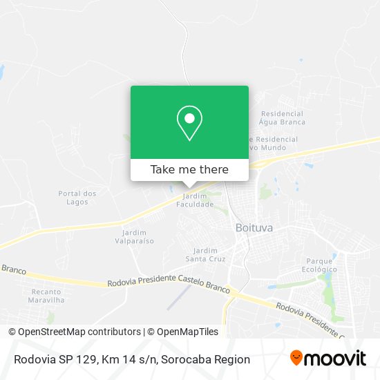 Rodovia SP 129, Km 14 s/n map