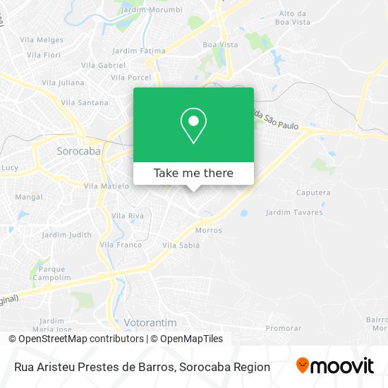Rua Aristeu Prestes de Barros map
