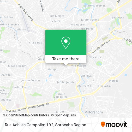 Mapa Rua Achiles Campolim 192