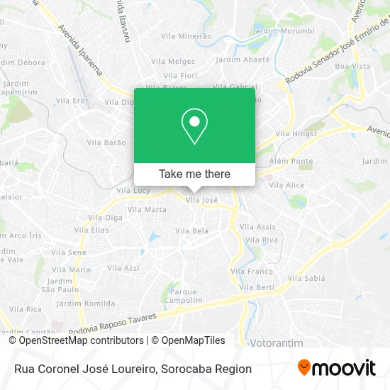 Rua Coronel José Loureiro map