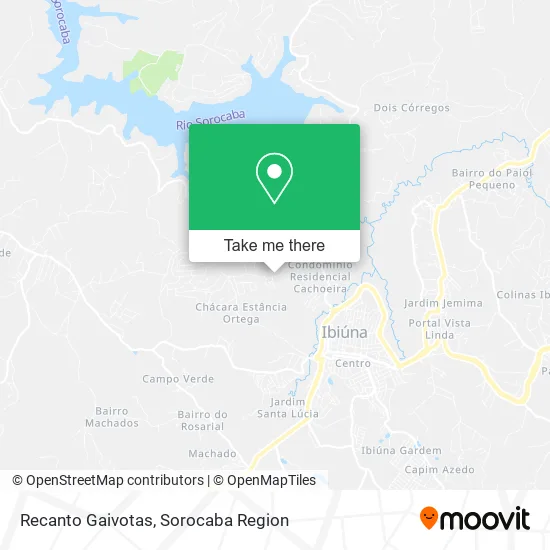 Recanto Gaivotas map