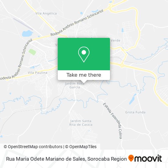 Mapa Rua Maria Odete Mariano de Sales