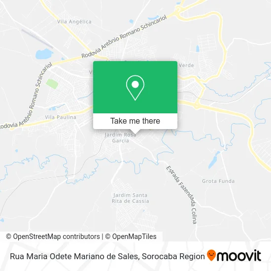 Rua Maria Odete Mariano de Sales map