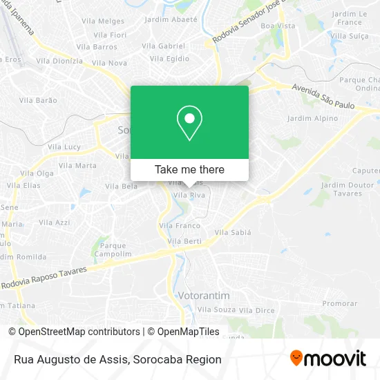 Rua Augusto de Assis map