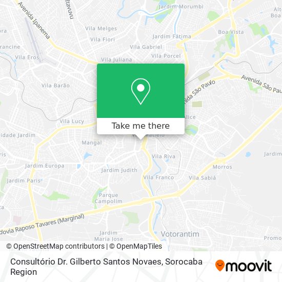 Consultório Dr. Gilberto Santos Novaes map