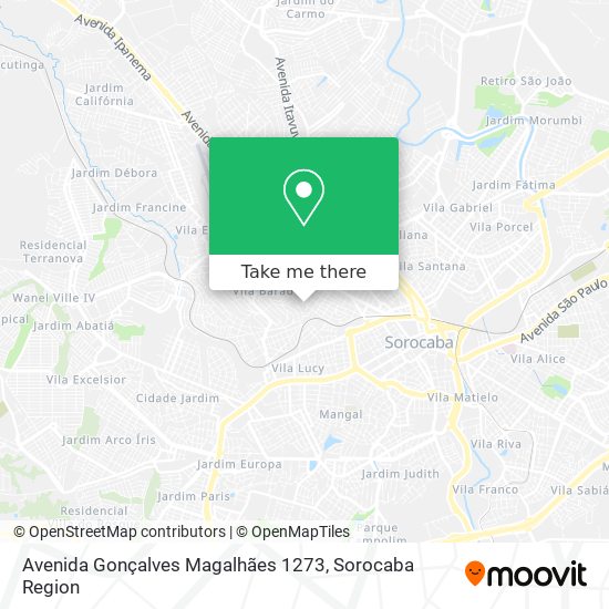 Mapa Avenida Gonçalves Magalhães 1273