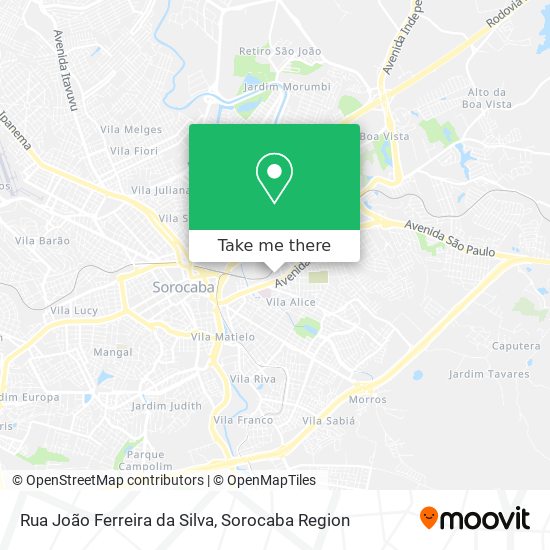 Rua João Ferreira da Silva map