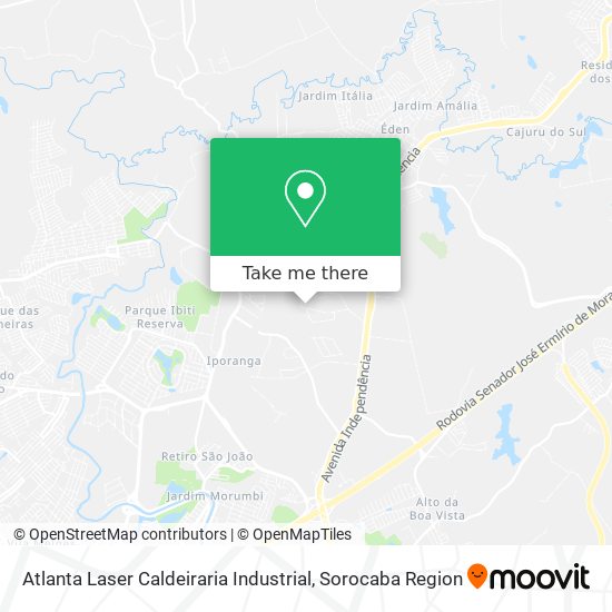 Atlanta Laser Caldeiraria Industrial map