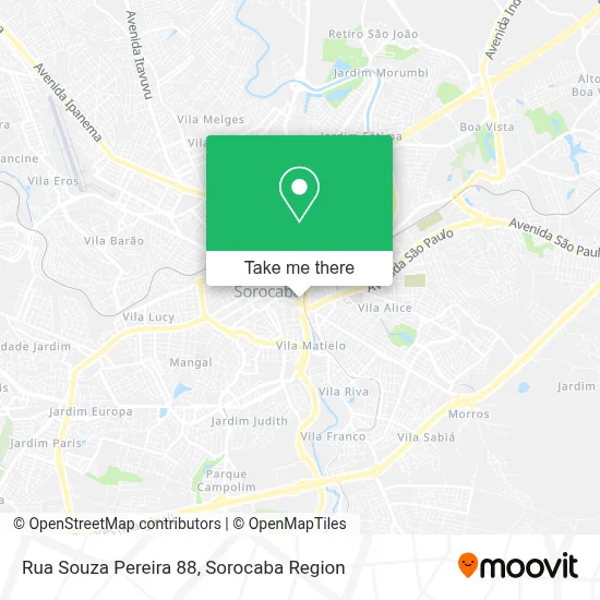 Rua Souza Pereira 88 map