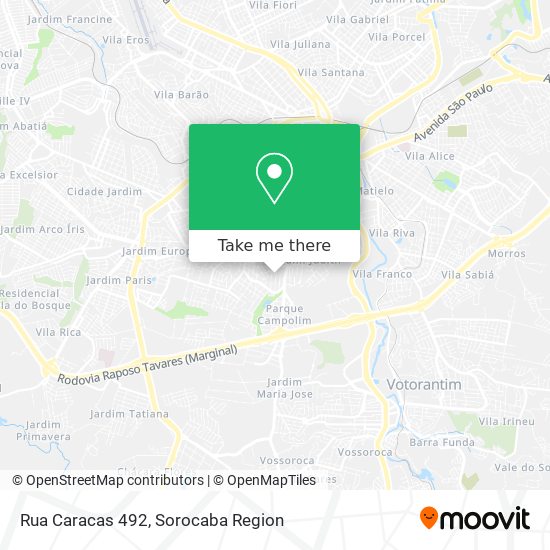 Mapa Rua Caracas 492