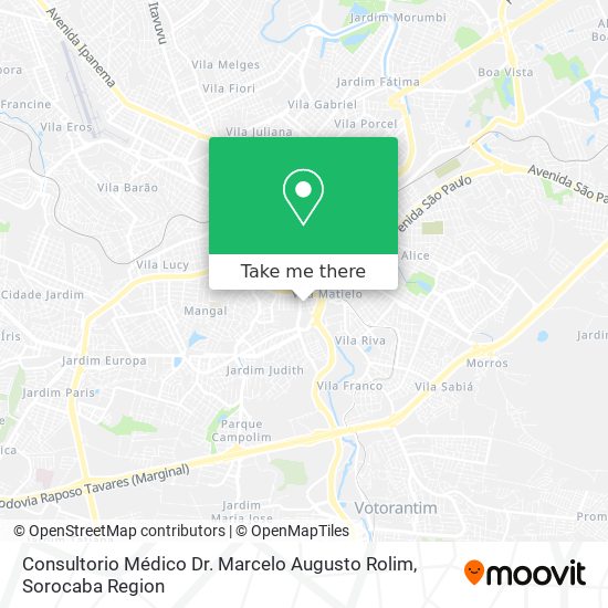 Mapa Consultorio Médico Dr. Marcelo Augusto Rolim