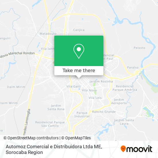 Automoz Comercial e Distribuidora Ltda ME map