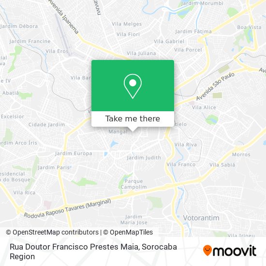 Rua Doutor Francisco Prestes Maia map