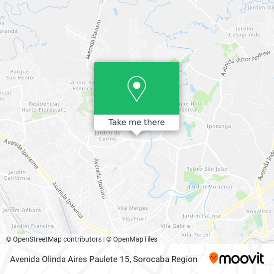 Mapa Avenida Olinda Aires Paulete 15