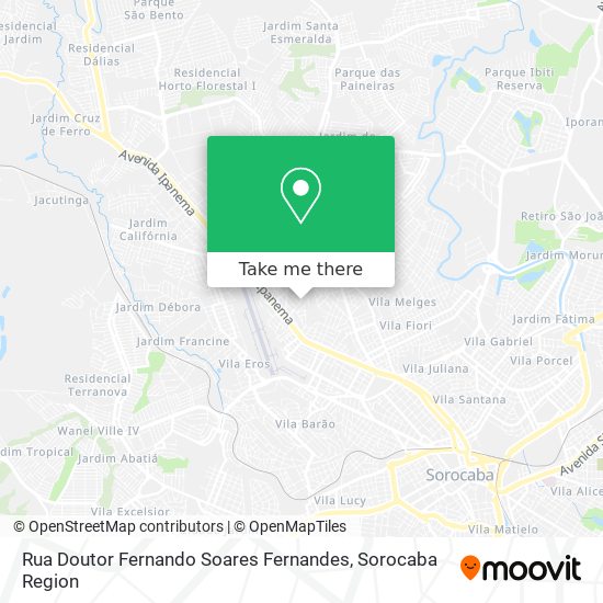 Rua Doutor Fernando Soares Fernandes map