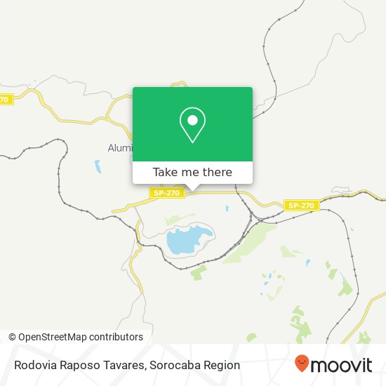 Rodovia Raposo Tavares map