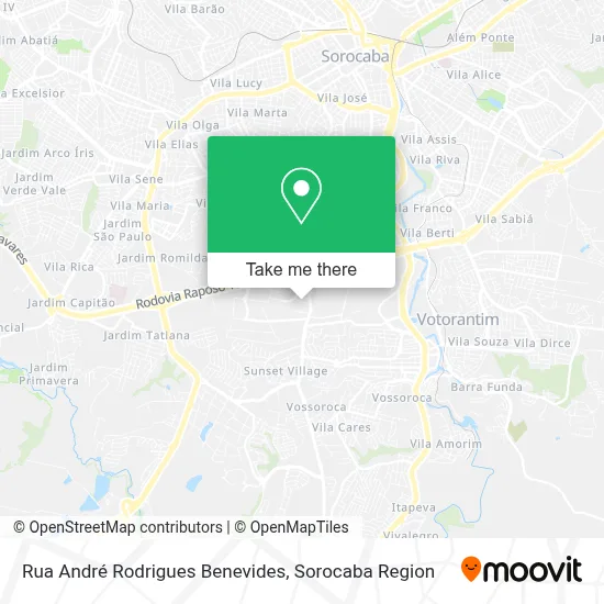 Rua André Rodrigues Benevides map