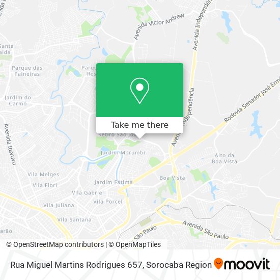 Rua Miguel Martins Rodrigues 657 map
