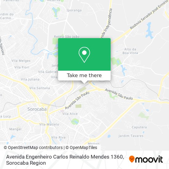 Mapa Avenida Engenheiro Carlos Reinaldo Mendes 1360